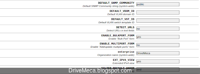 Modificamos campo enterprise en Racktables