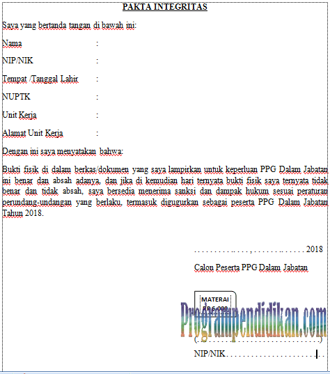 Contoh Surat Izin Mengikuti Ppg Dari Kepala Sekolah