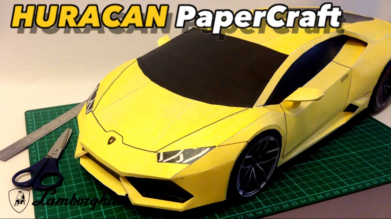 PaperCraft Car Lamborghini Huracan Template Download