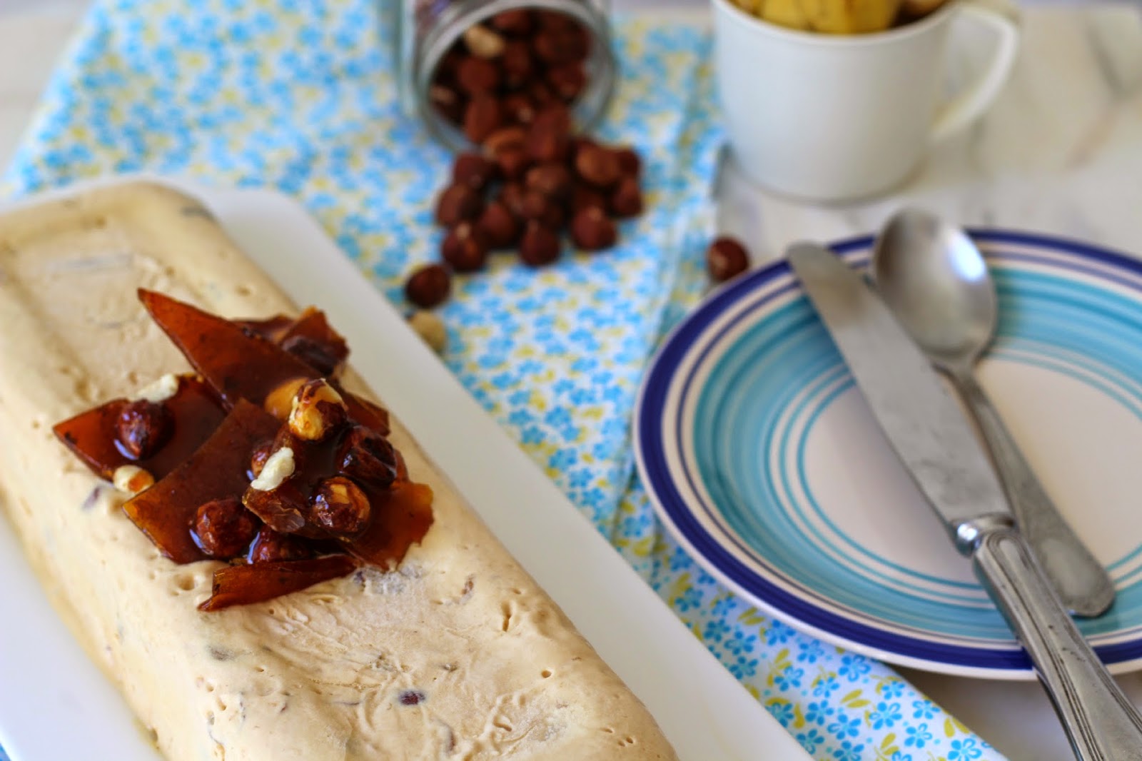 Gelado de banana caramelizada e avelãs Dona Delicia