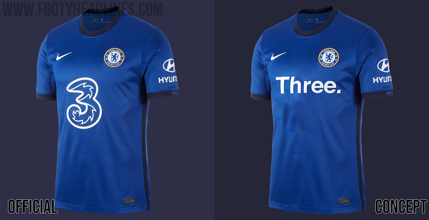 What If? Nike Chelsea 20-21 Home Kit With Alternative Sponso