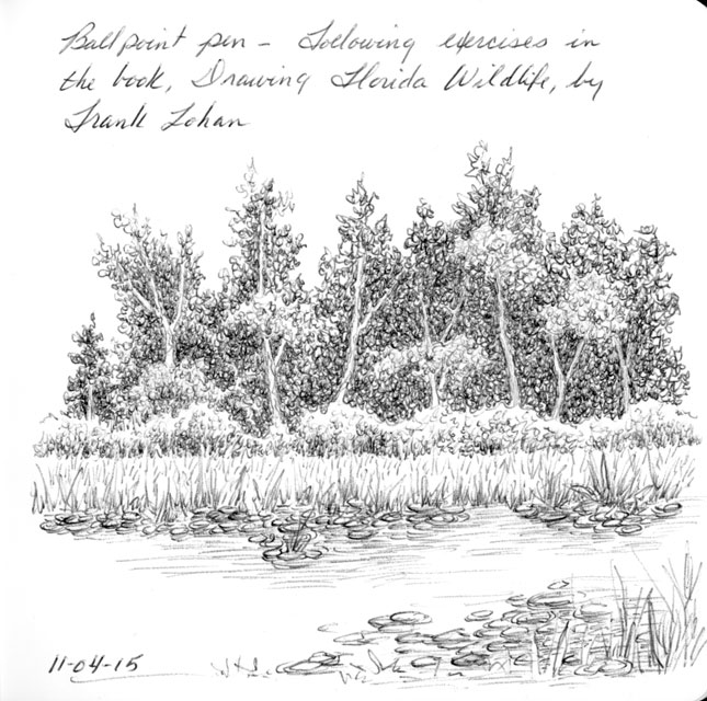 sbwatercolors and sketching Exercise Following Frank Lohan