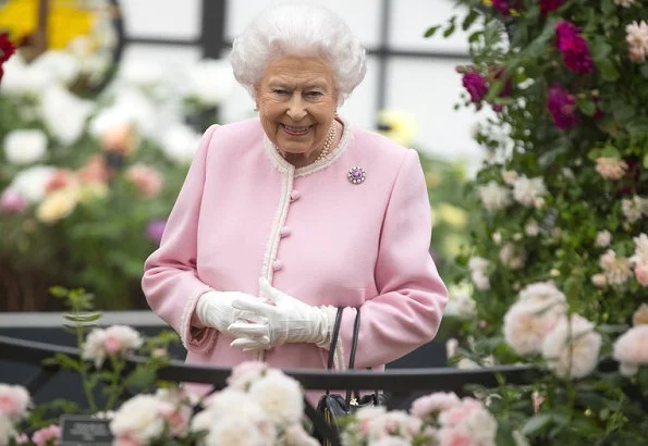 Countess Sophie wore ZIMMERMANN Lace Midi Dress. Queen Elizabeth II, Princess Anne, Princess and Prince Michael of Kent and Princess Beatrice