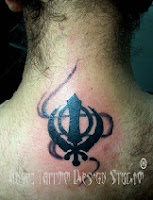 khanda tattoo,khanda tattoo for men