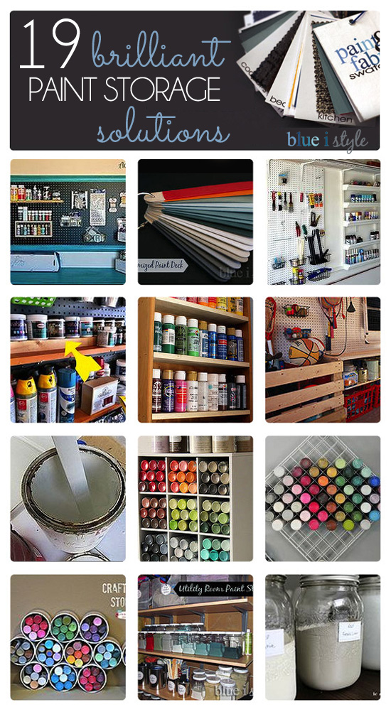 with style} 19 Genius Paint Storage Soltuions Blue i
