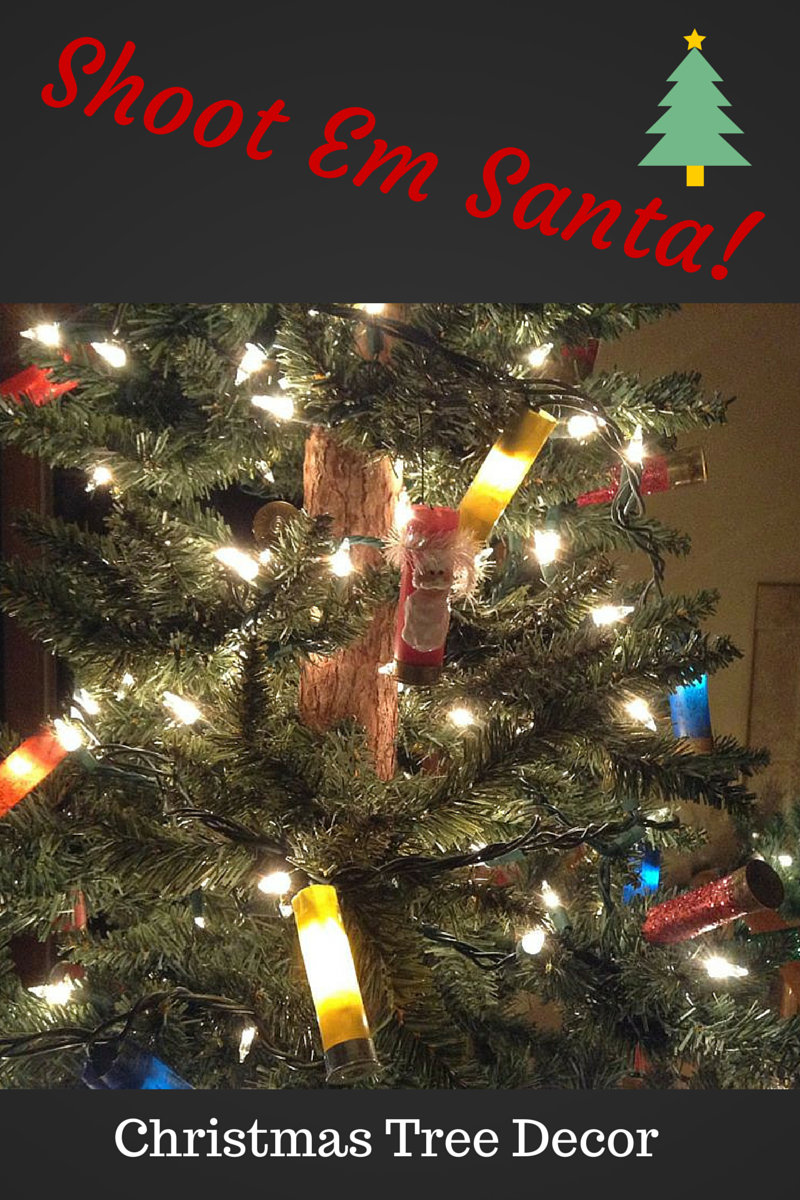 The Little Things in Life Shoot Em Santa Shotgun Shell Christmas Tree