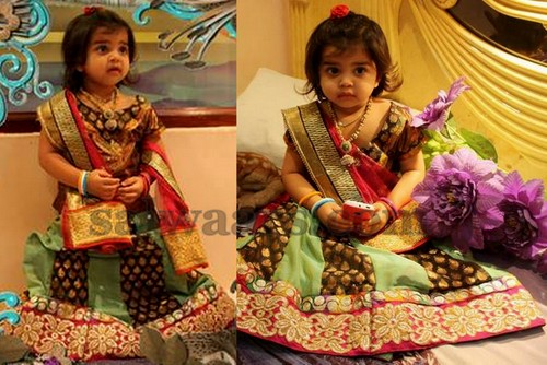 Baby in Embroidery Floral Lehenga - Indian Dresses