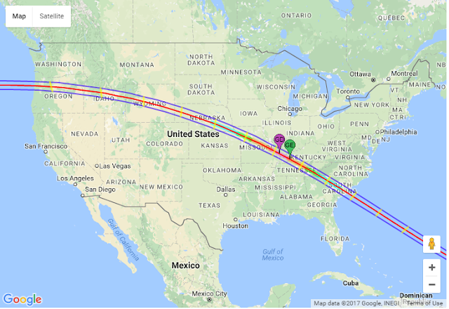 Coming Total Solar Eclipses in 2017 and 2024 for North America