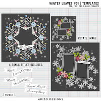 Template : Winter Leaves 1 by Akizo Designs