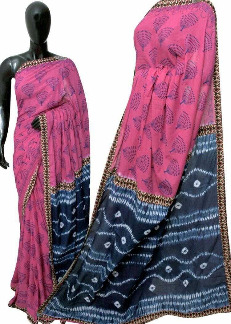 New block printed cotton sarees Buy online cotton sarees