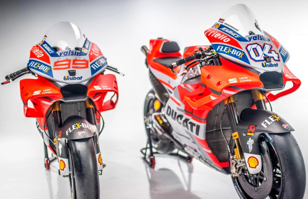 MotoGP 2018 : Tim pabrikan Ducati perkenalkan Desmosedici GP18 dengan perawakan yang lebih langsing