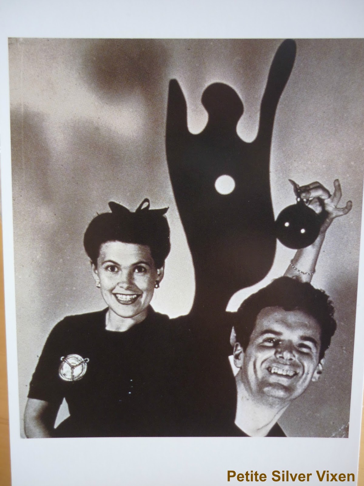 Exhibition Postcard of Charles and Ray Eames | Petite Silver Vixen