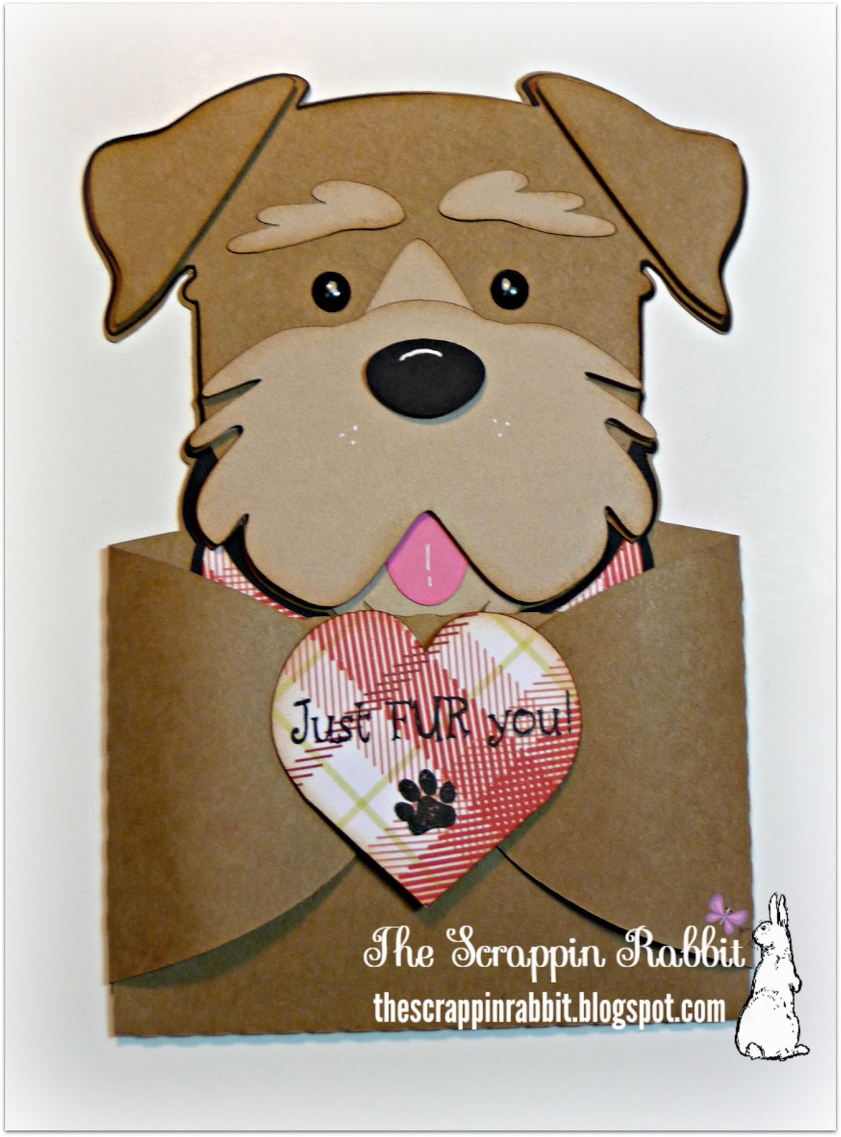 He looks kind of like an Airedale pup. I stamped this sentiment and ... He looks kind of like an Airedale pup. I stamped this sentiment and ...