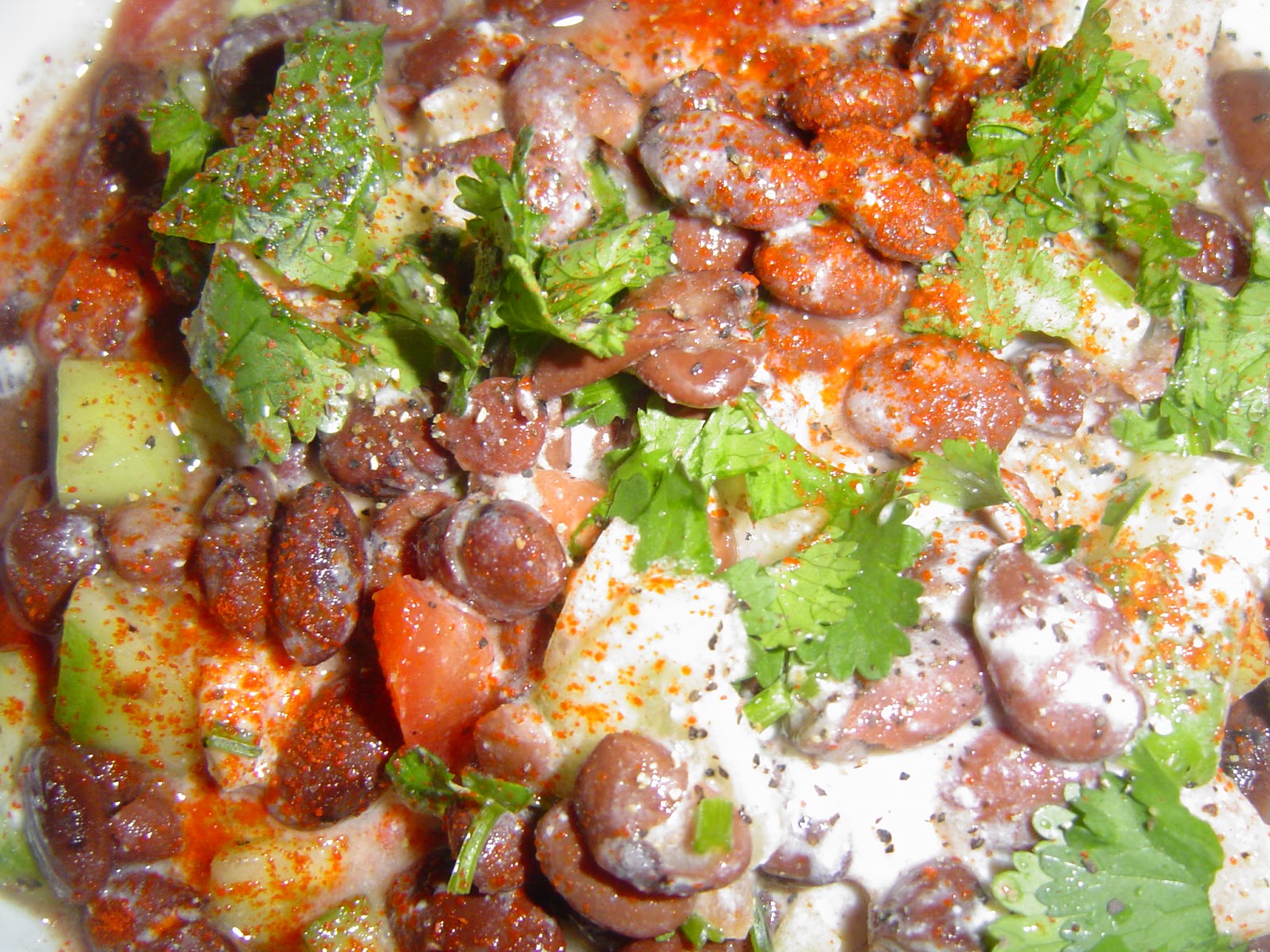 pakistani home cooking Red Kidney Beans Salad