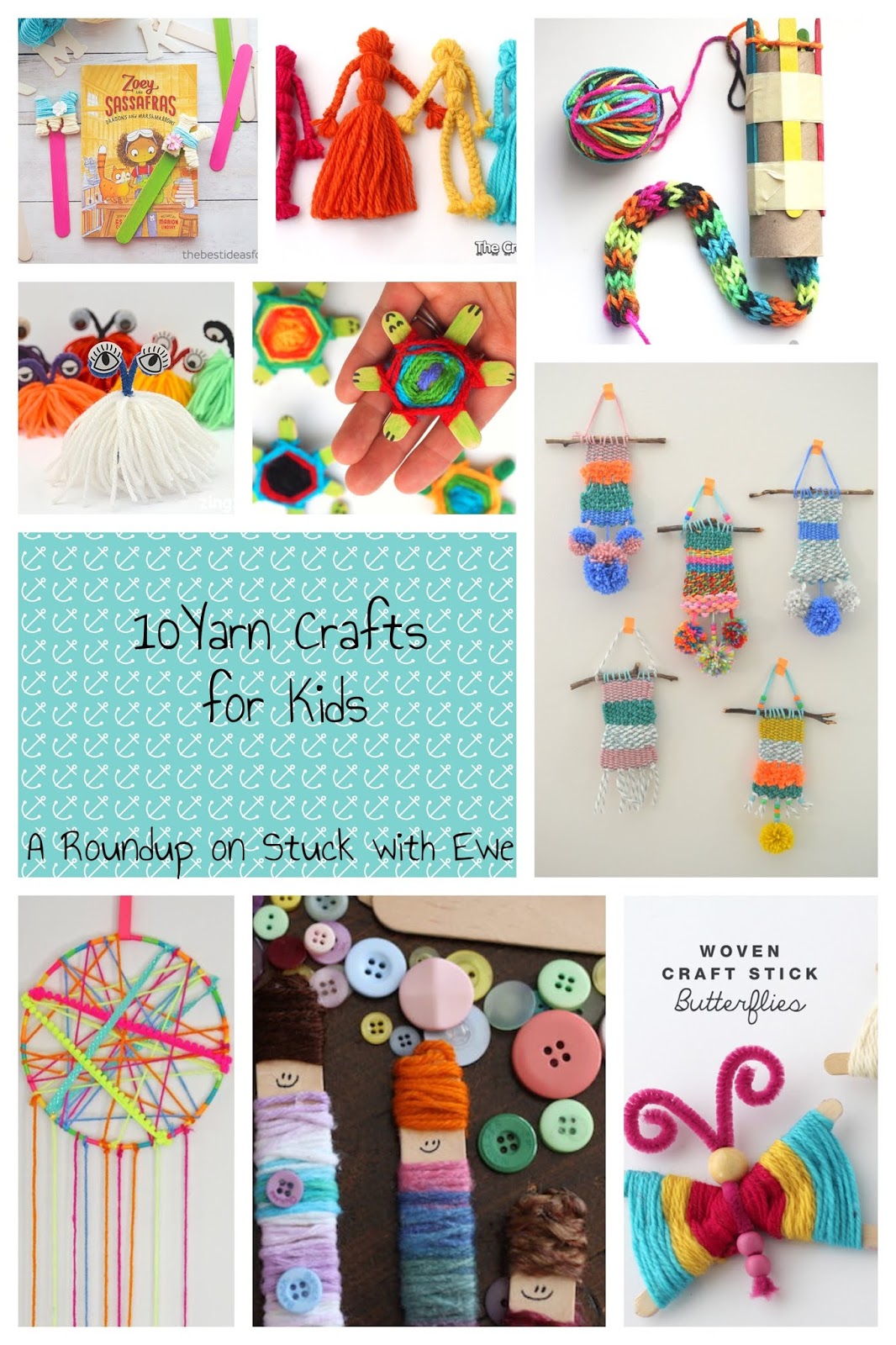 10 Yarn Crafts for Kids