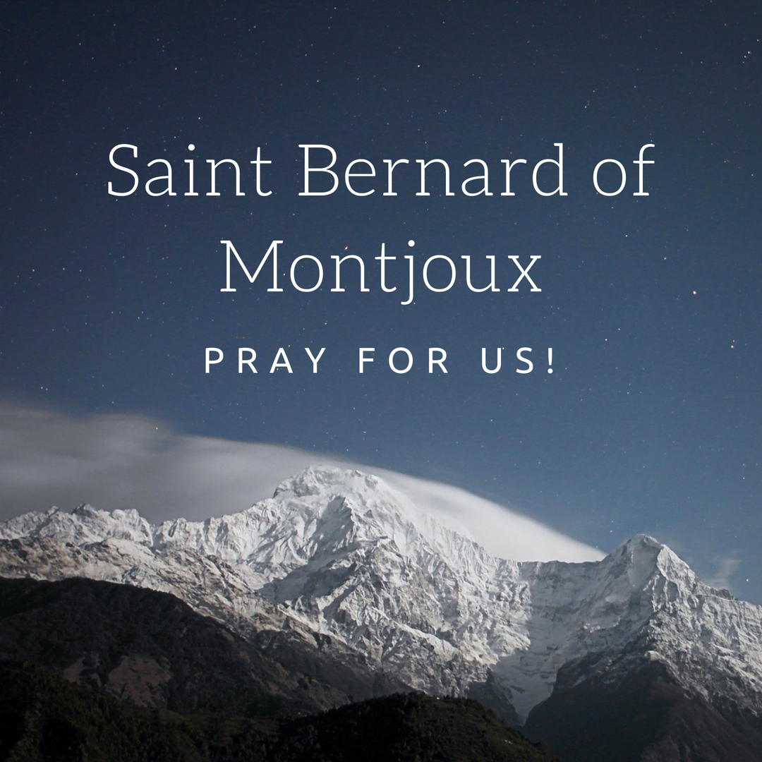 Saint Bernard of Montjoux Go to Mary Blog