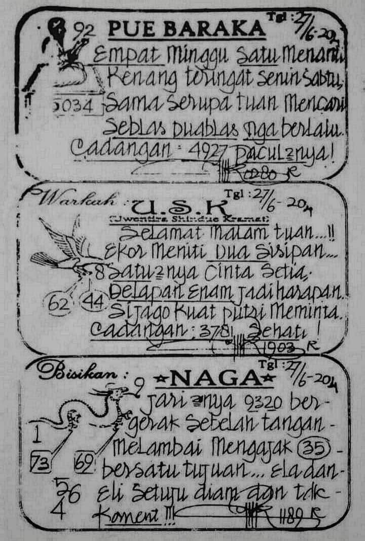 Syair Sgp Hari Ini Minggu 27 Juni 2021 Opesia Official