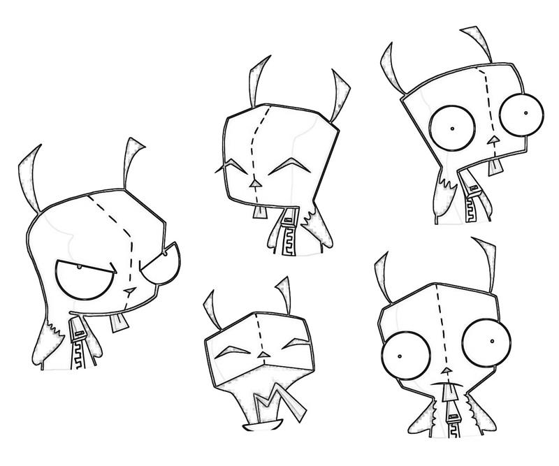 Invader Zim Skecth | Surfing