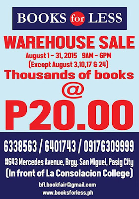 Books for Less Warehouse sale, book sale, Pasig book sale, La Consolacion College, warehouse sale
