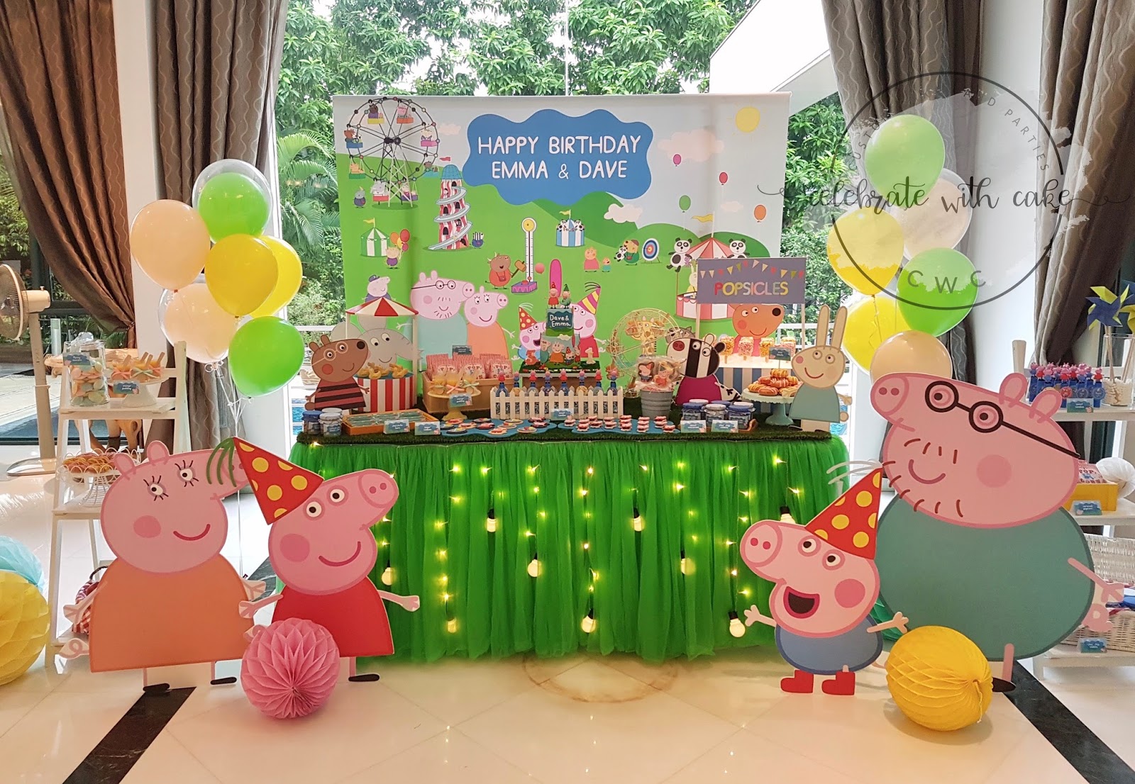 Celebrate With Cake Peppa And Family At The Carnival Dessert