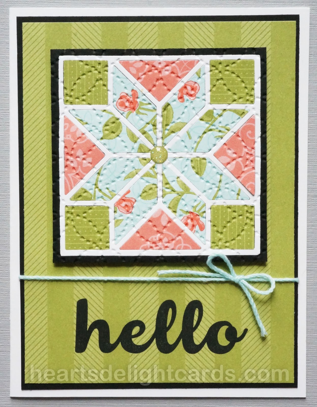 Heart's Delight Cards Making Quilts with the Quilt Builder Framelits