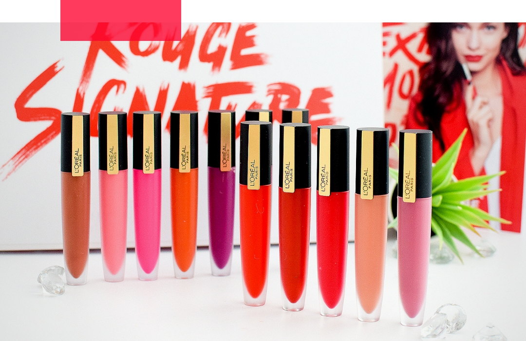 L'Oréal Paris Rouge Signature Swatches alle Farben