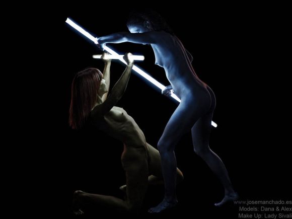 Jose Manchado deviantart mulheres nuas fetiche nerd star wars sabre de luz laser gostosas