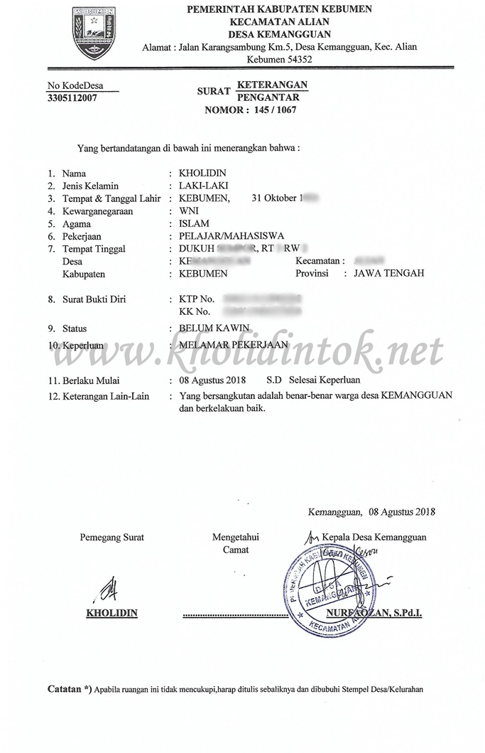 Ini Cara Membuat Skck Surat Keterangan Catatan Kepolisian