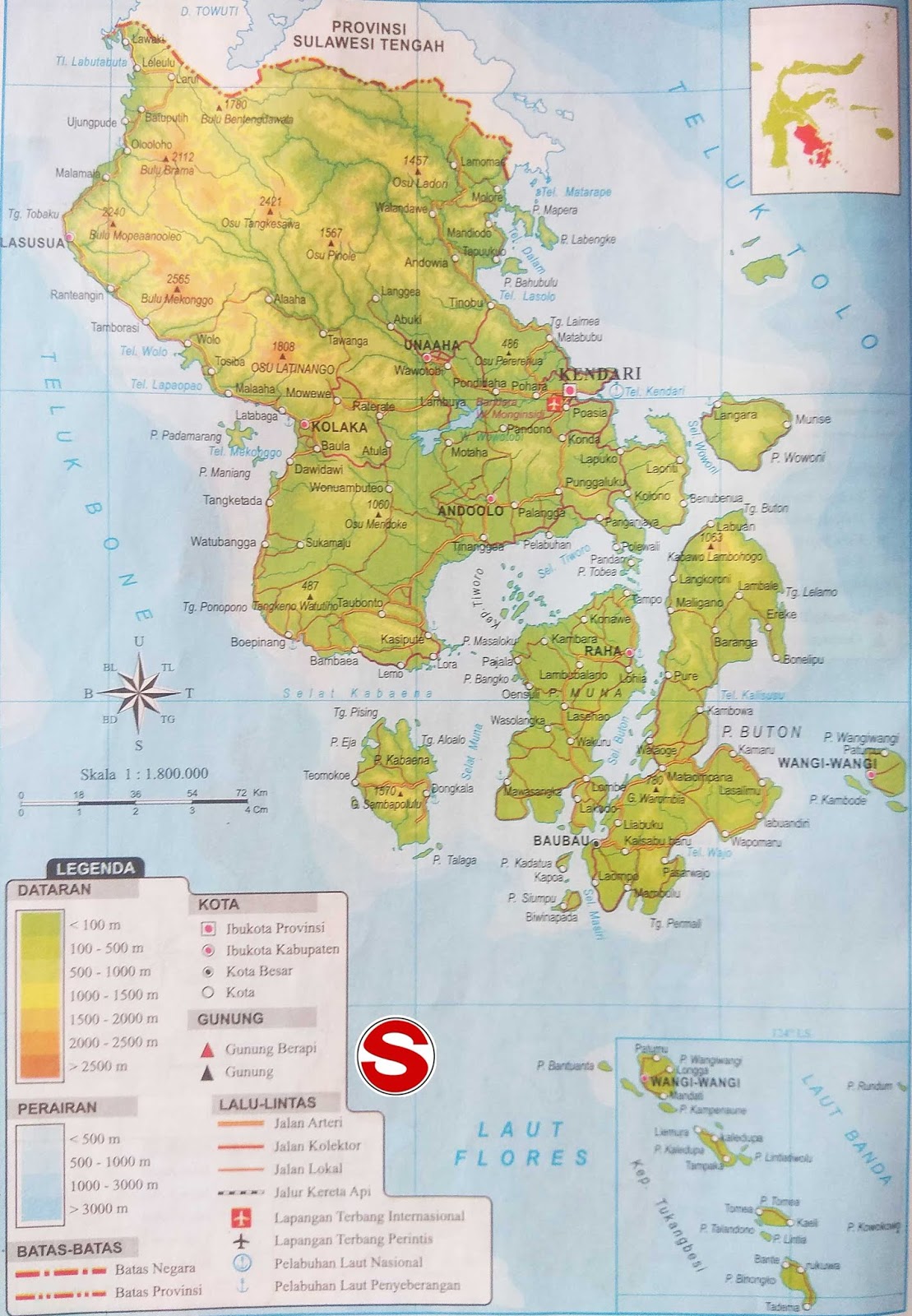 Peta Atlas Provinsi Sulawesi Tenggara | Web Sejarah