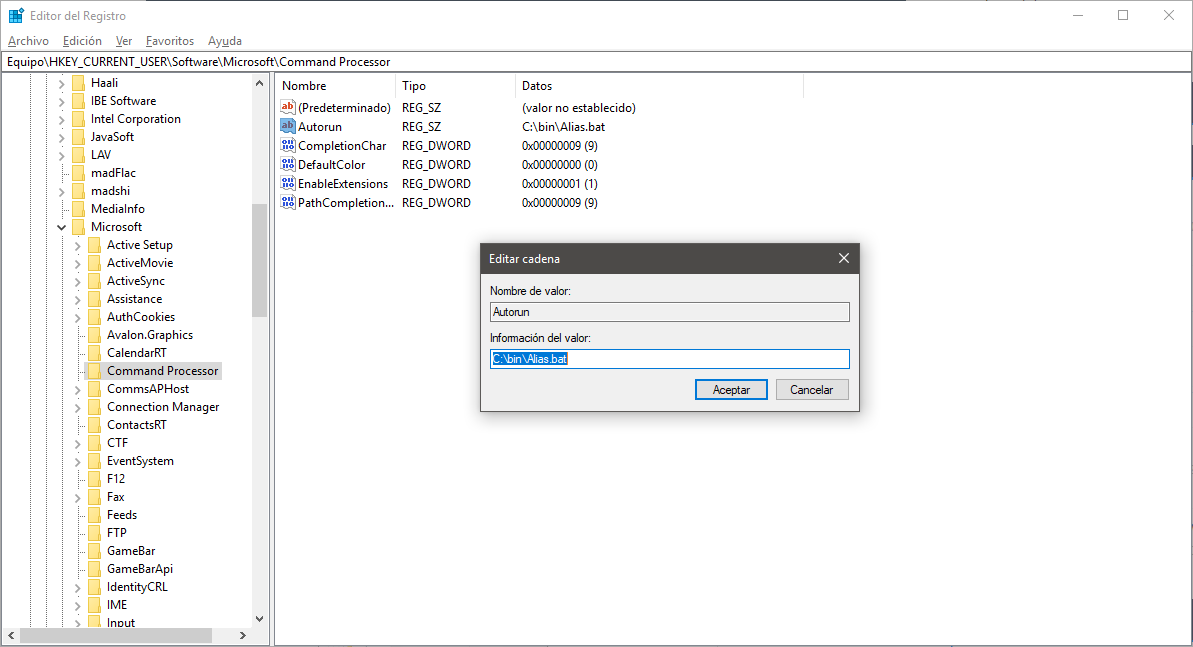 Creación de Alias en Windows Educblog