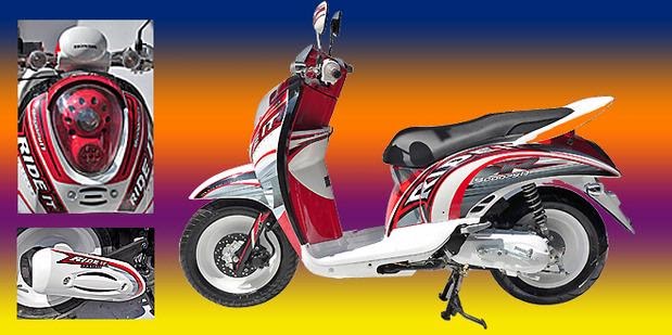 Gambar Modifikasi  Ringan Honda Scoopy  Modifikasi  Dan 