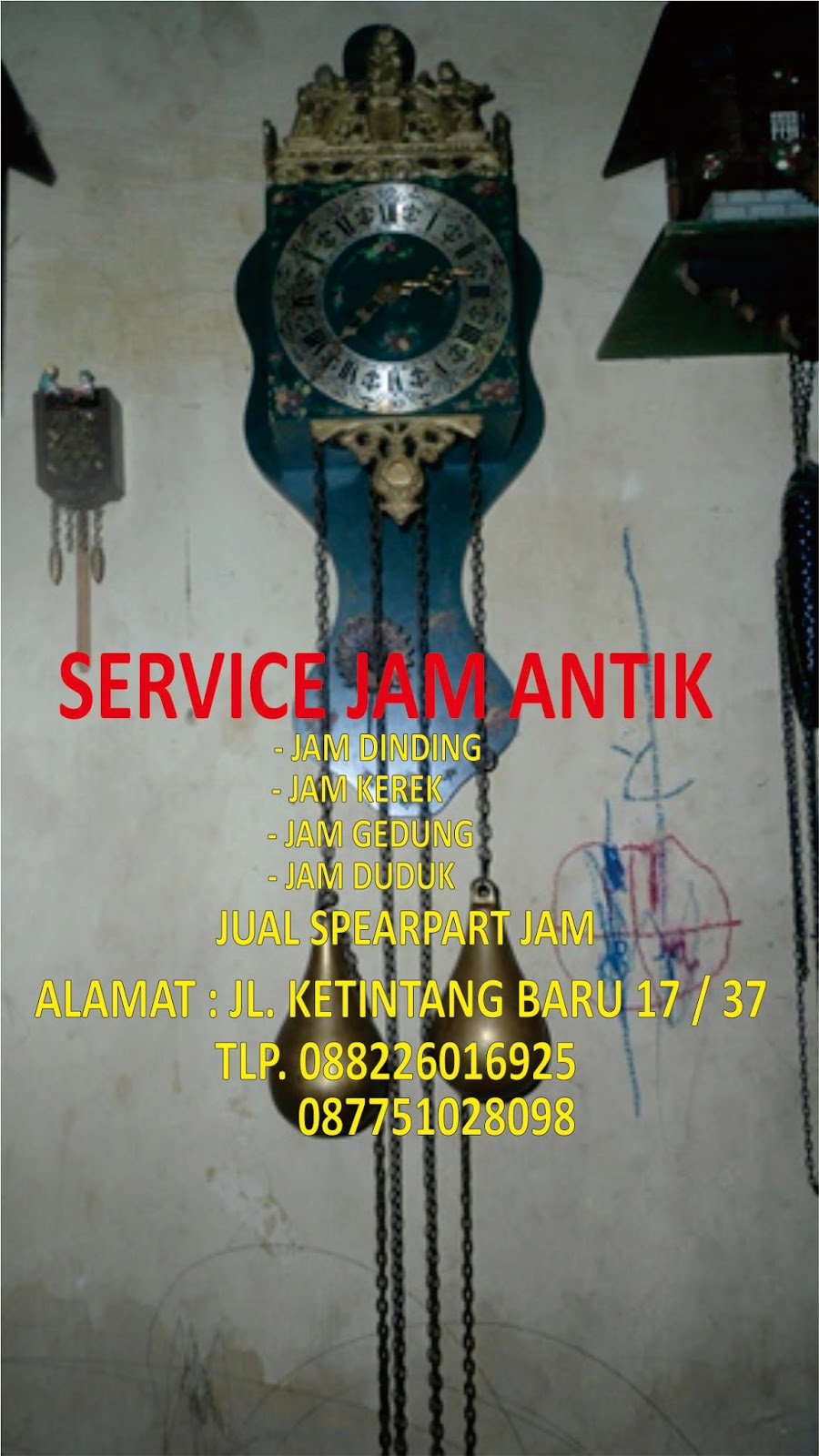 Servis Jam Dinding Antik Service Jam Antik Surabaya Garansi1 TH