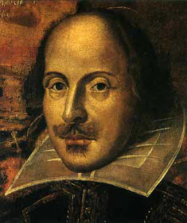 painted image of Shakespeare