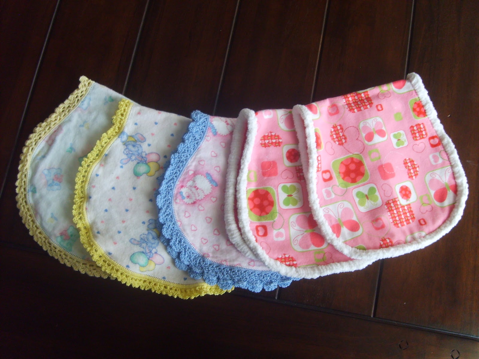 JOANNE'S JOURNEY 25 Baby Girl Burp Cloths