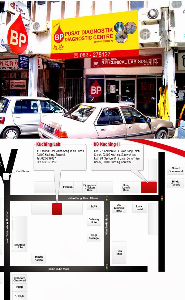 Kuching's Clinics BP Diagnostic Centre Sdn Bhd (Kuching Lab)
