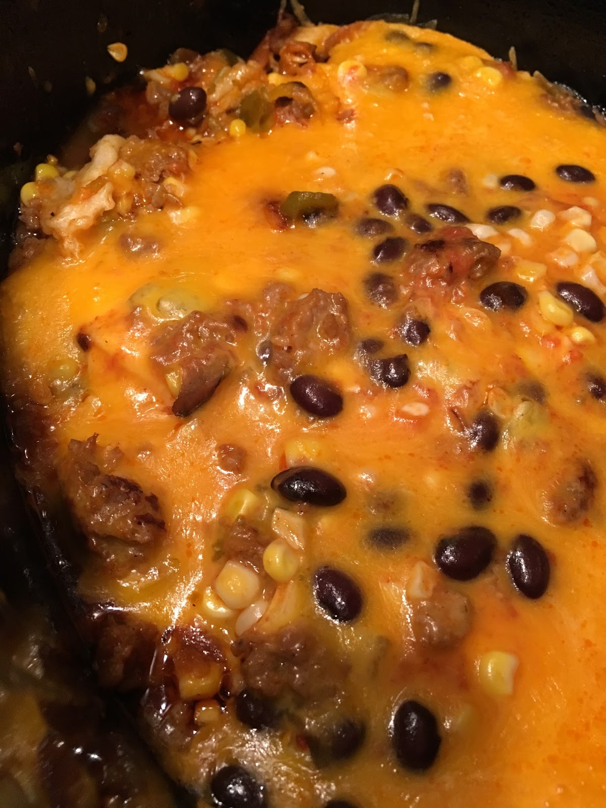 Crock Pot Spicy Enchilada Stack Chasing Saturdays