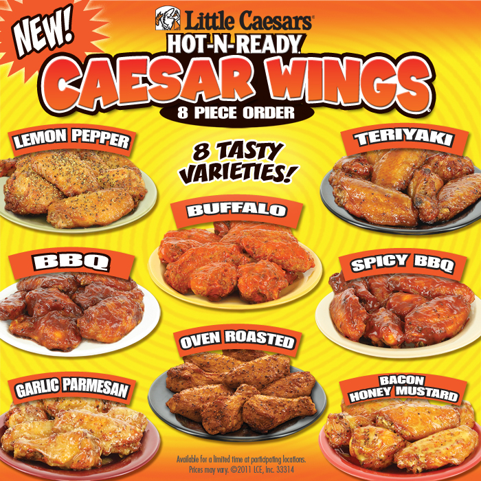 ALL THINGS WINGS - Wing Reviews: Little Caesar's Pizza - Caesar Wings
