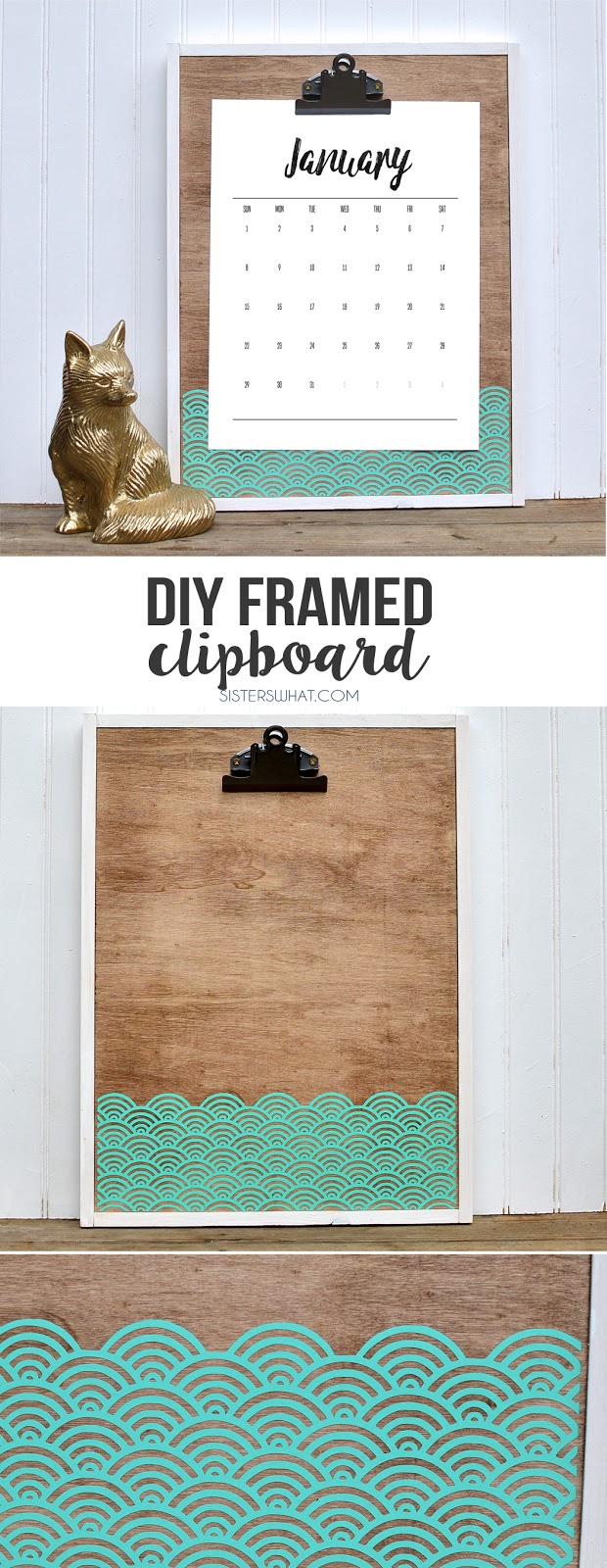 DIY Framed Clipboard Sisters, What!