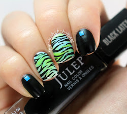 print nails animal zebra polish challenge nail decided today