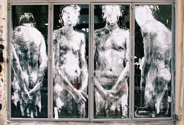 "Shame" New Street Art By Borondo On The Streets Of Athens, Greence. 2