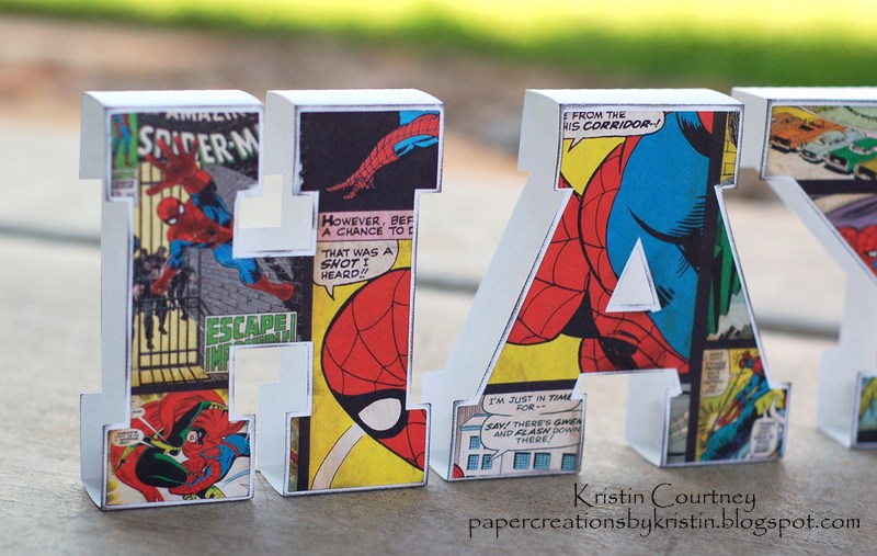 Paper Creations by Kristin 3D Pop Up LettersHAYDEN