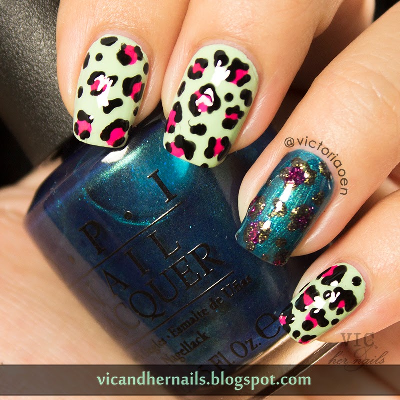 Vic and Her Nails: OMD2 Day 21 - Animal Print (Catchup!!)