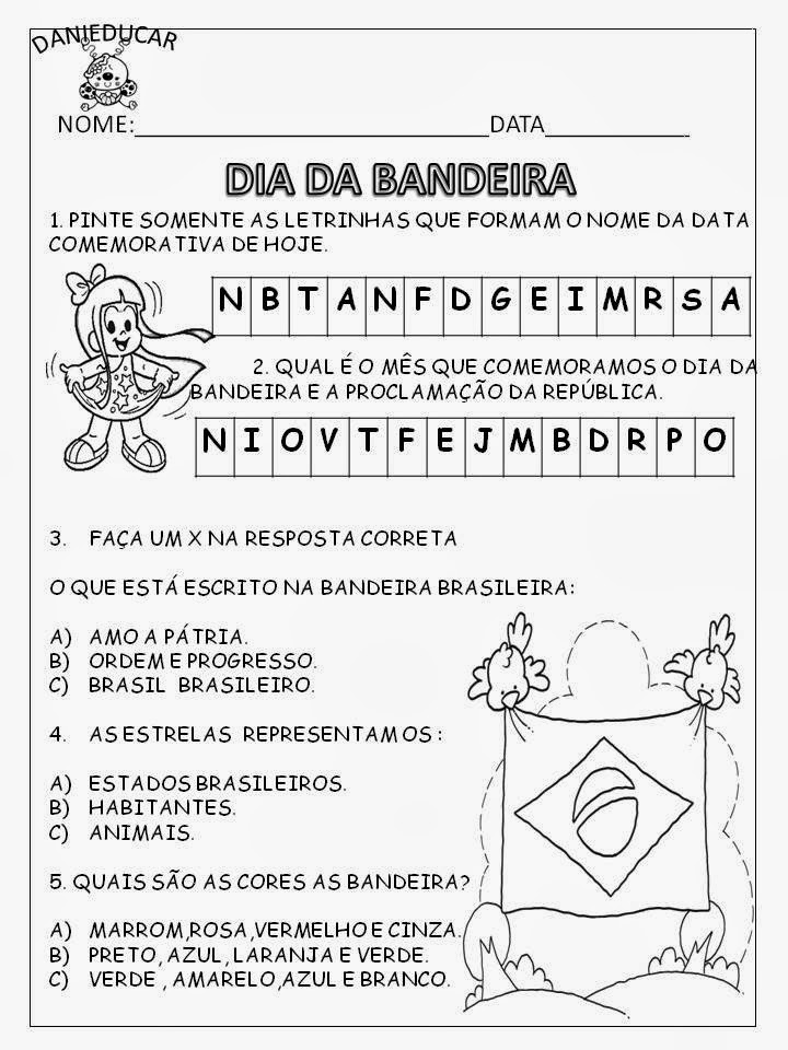 JORNAL R 7ª: Atividades dia da bandeira - 3° ano do ensino fundamental