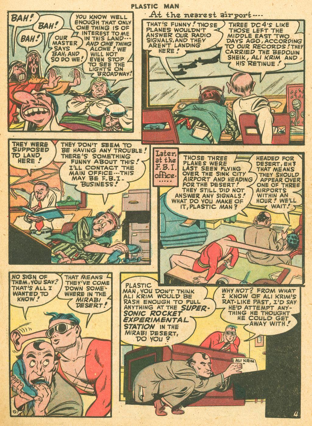 Read online Plastic Man (1943) comic -  Issue #10 - 6