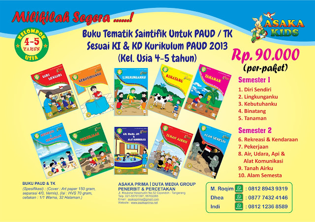 Buku Paud - Majalah PAUD TK PlayGroup. buku paud, buku tk,paud dan tk,buku pedidikan ,buku murah, paket buku paud, materi buku paud,penerbit buku.
