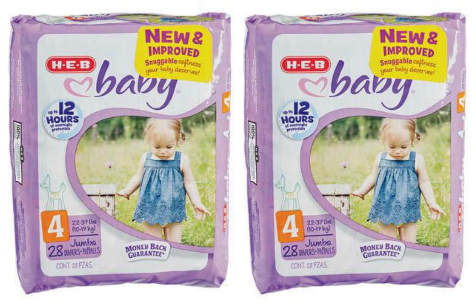 HEB Baby Diaper Jumbo Packs 2.49 Each!