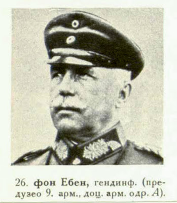 von Eben, Inf.-Gen. (took over the 9th Armv, later Army-Group A)