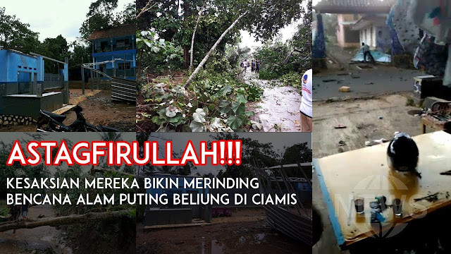 Angin Puting Beliung Rusak Rumah Warga di Ciamis Akibat Angin Puting Beliung Rusak Rumah Warga di Ciamis