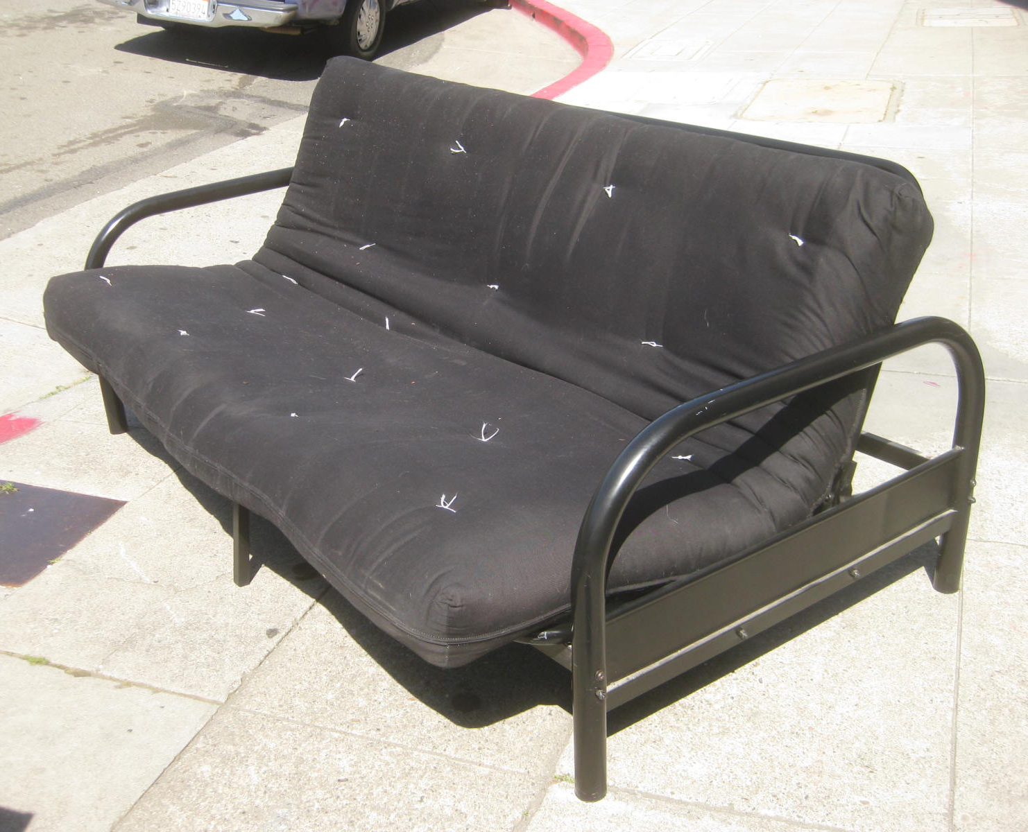 UHURU FURNITURE & COLLECTIBLES SOLD Black Futon 75