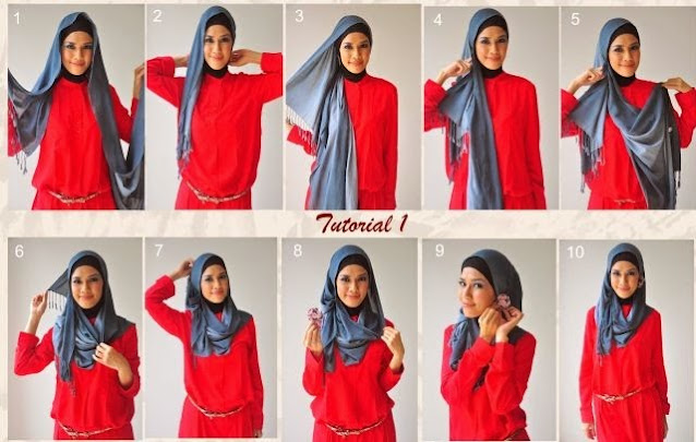 Tutorial Jilbab Modern, Kekinian, Simpel dan Trendy untuk segala Acara